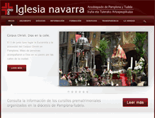 Tablet Screenshot of iglesianavarra.org