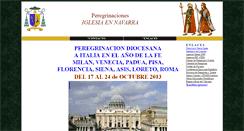 Desktop Screenshot of peregrinaciones.iglesianavarra.org