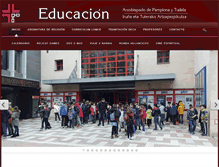 Tablet Screenshot of educacion.iglesianavarra.org